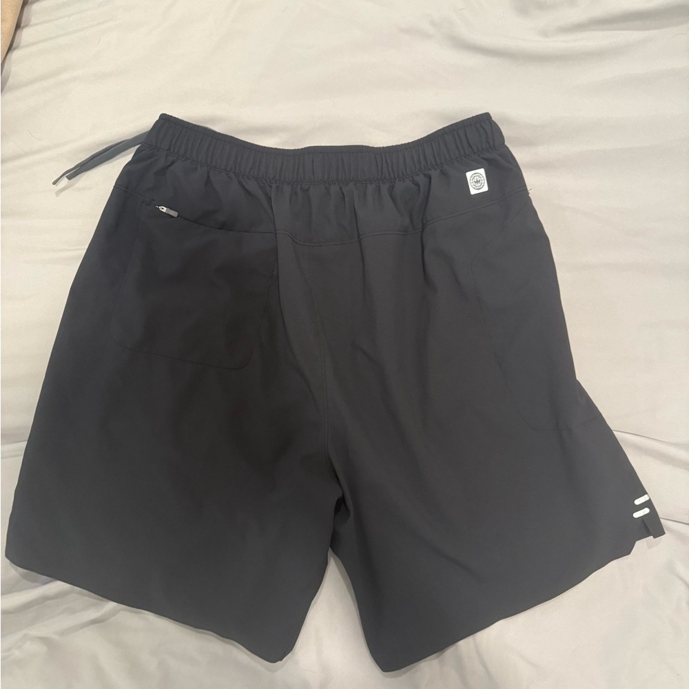 Peter Millar Black Athletic Stretch Drawstring Shorts - Picture 2 of 3